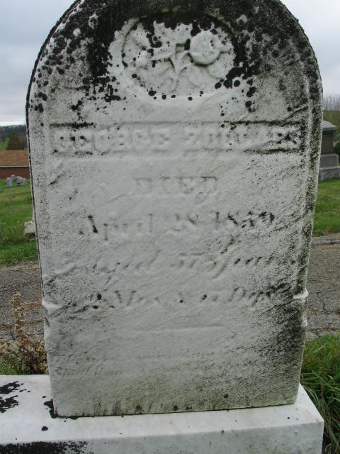 George Zollars tombstone