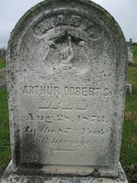 Mary Odbert tombstone
