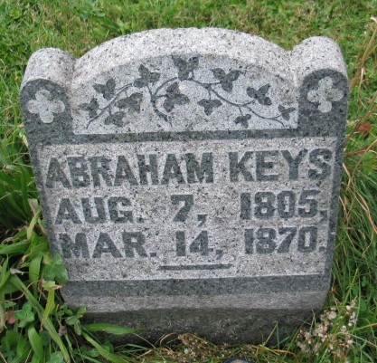 Abraham Keys tombstone