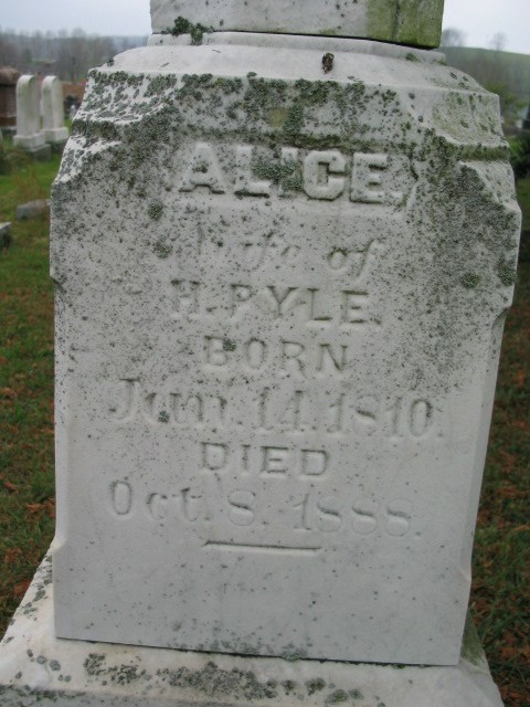 Alice Pyle tombstone