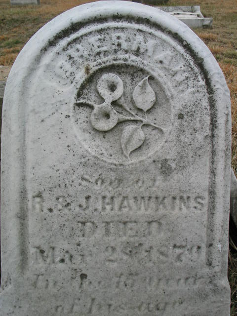 Sherman Hawkins tombstone