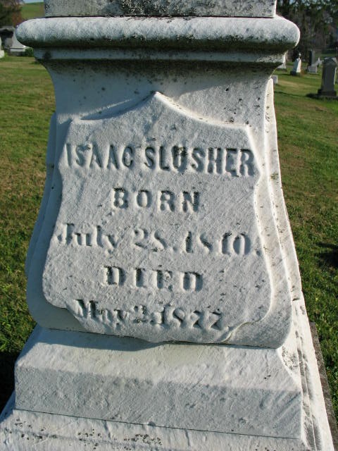 Isaac Slusher tombstone