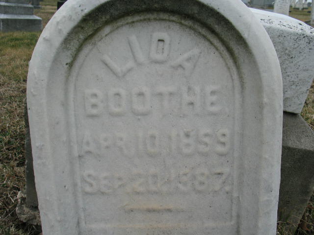 Lida Boothe tombstone