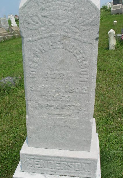 Joseph Henderson tombstone