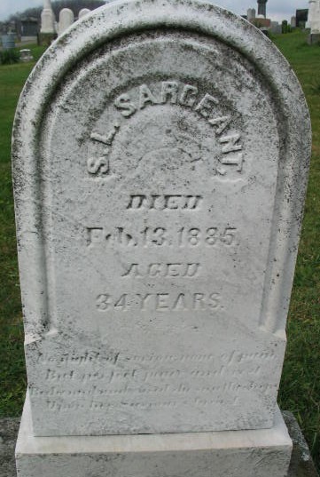 S. L. Sargent tombstone
