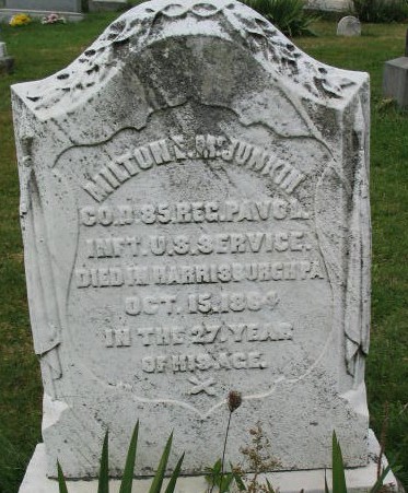 Milton E. McJunkin tombstone
