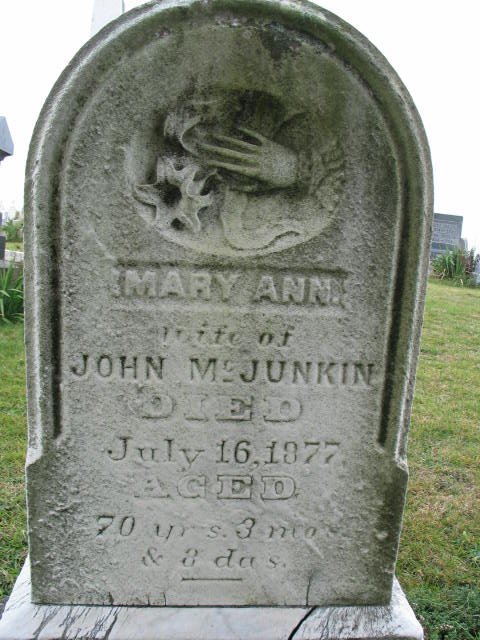 Mary Ann McJunkin tombstone