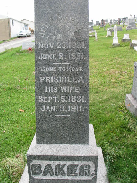 John Baker tombstone