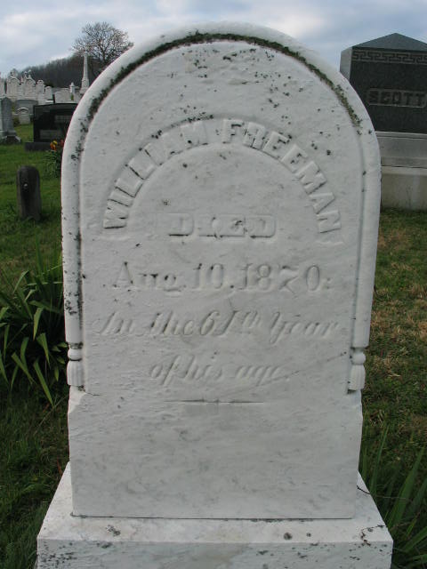 William Freeman tombstone