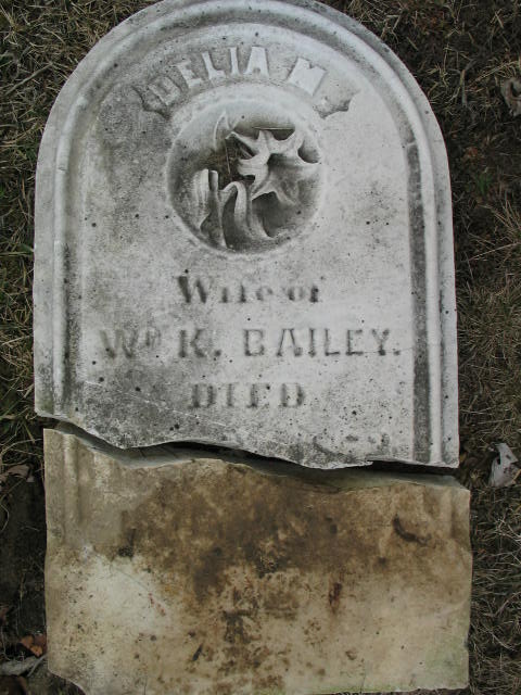 Delia Bailey tombstone
