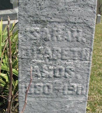 Sarah Elizabeth Amos tombstone