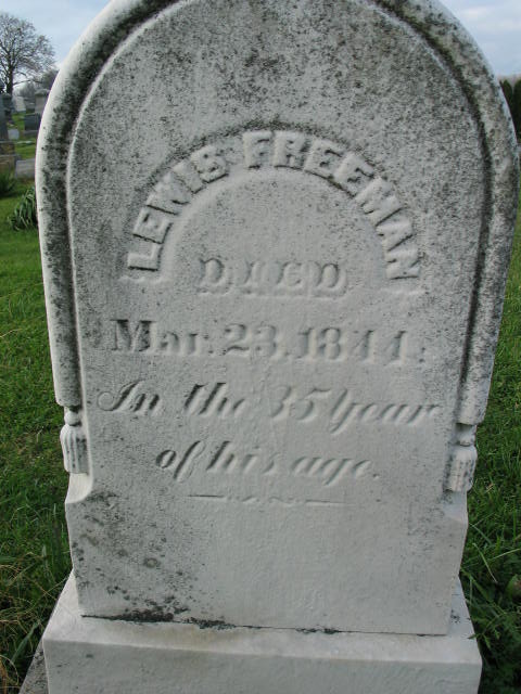 Lewis Freeman tombstone