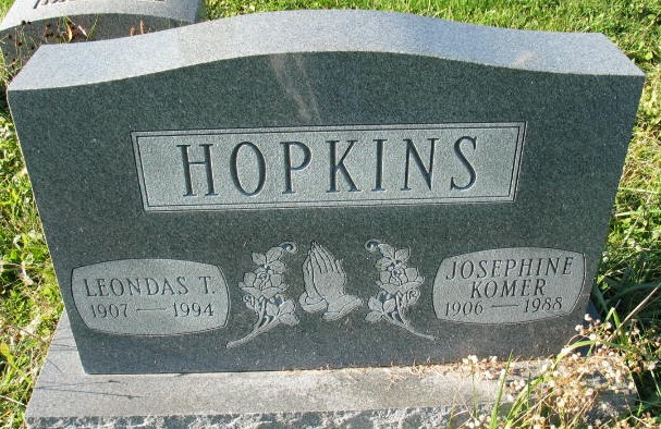 Leondas T. and Josephine Komer Hopkins