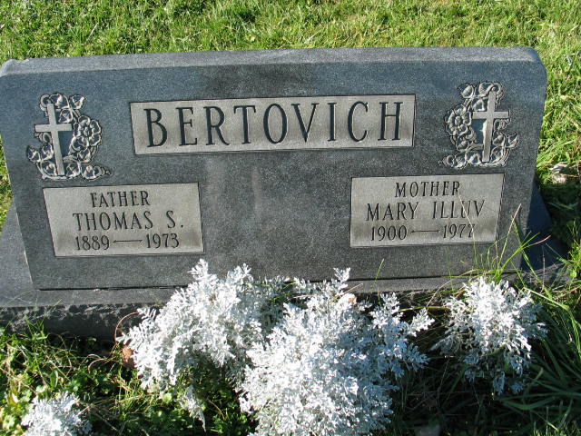 Thomas s. and Mary Illuv Bertovich
