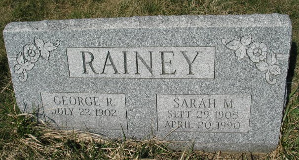 George R. and Sarah M. Rainey
