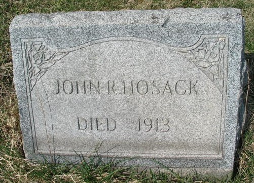 John R. Hosack tombstone