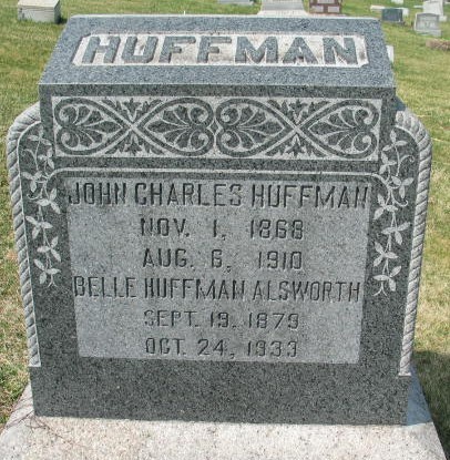 Belle Huffman Alsworth tombstone