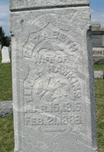 Elizabeth Hawkins tombstone