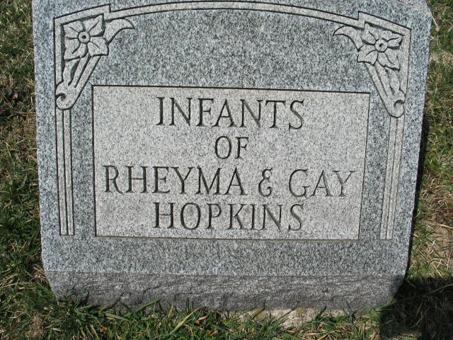 Infants Hopkins tombstone