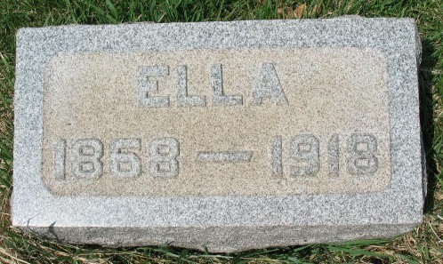 Rhoda Ellen Baker tombstone