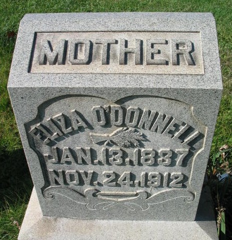 Eliza O'Donnell tombstone