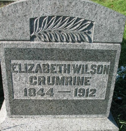 Elizabeth Wilson Crumrine tombstone
