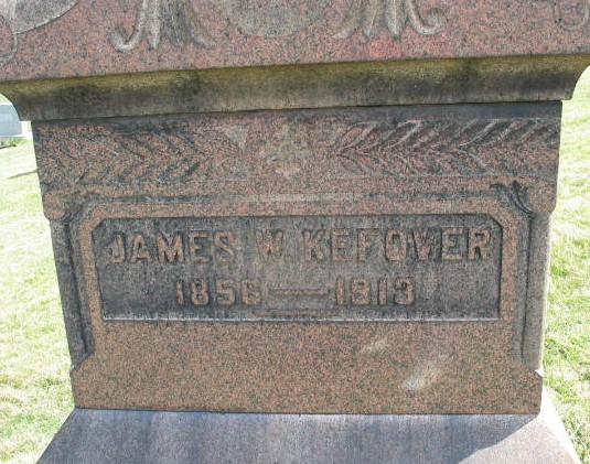 James W. Kefover tombstone