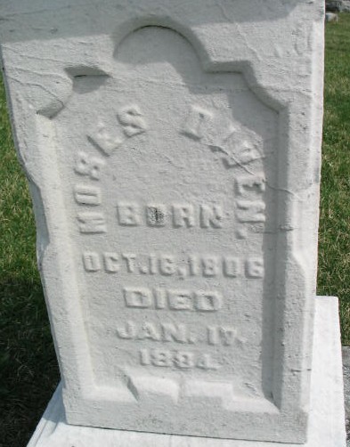 Moses Diven Tombstone