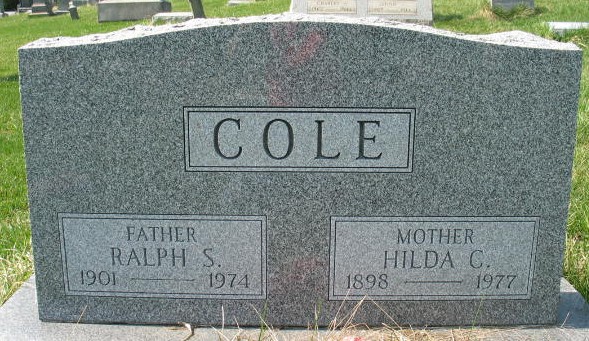 Ralph S. Cole tombstone