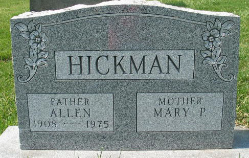 Allen Hickman tombstone