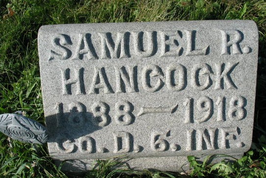 Samuel R. Hancock tombstone