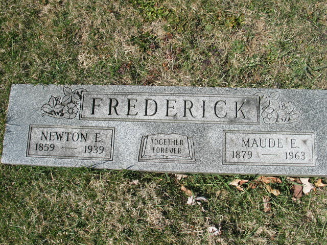 Maude E. Frederick tombstone