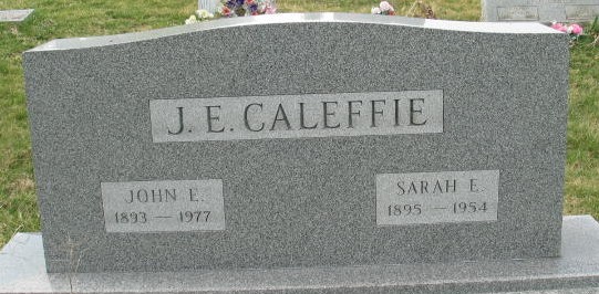 John E. Caleffie tombstone