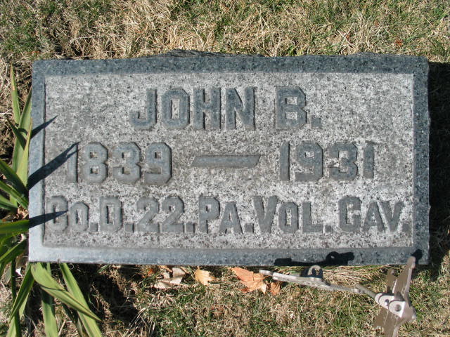 John B. Taylor tombstone