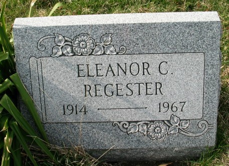 Eleanor C. Regester tombstone