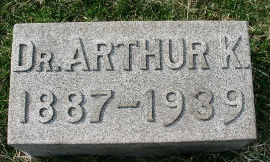 Dr. Arthur K. Odbert tombstone