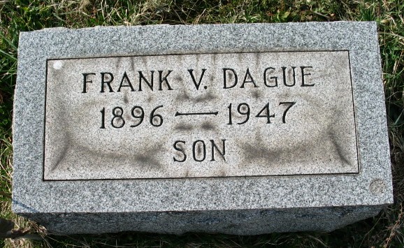 Frank V. Dague tombstone