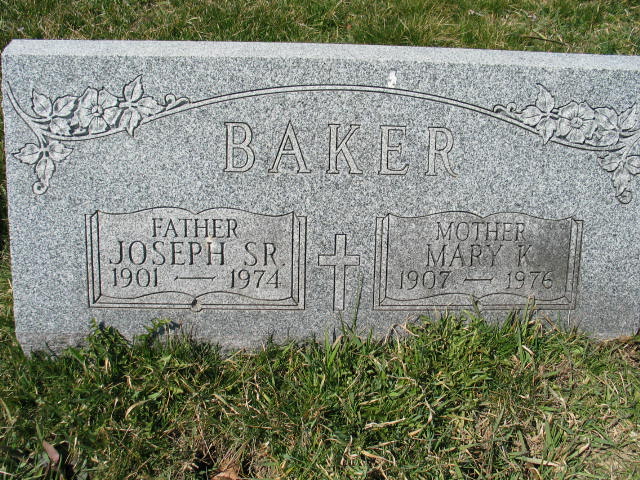 Joseph Baker Jr. tombstone