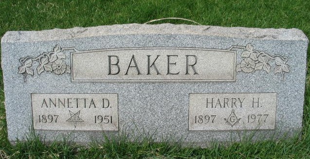 Annetta D. Baker tombstone