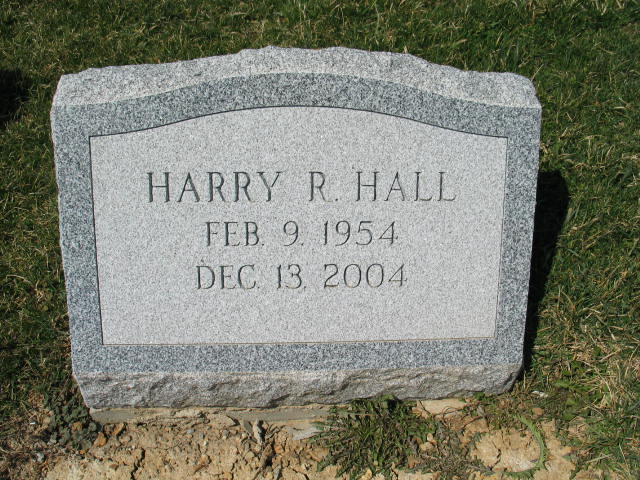 Harry R. Hall tomstone