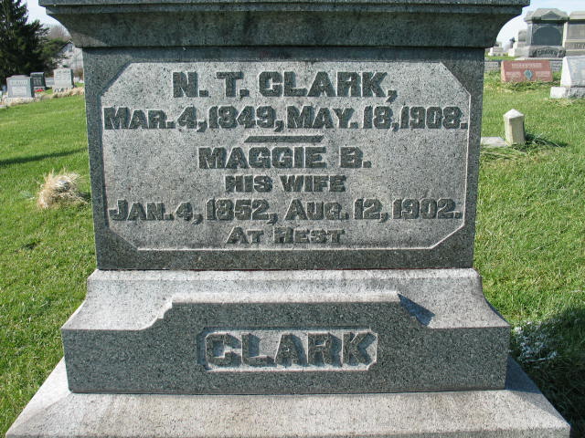 Maggie B. Clark tombstone