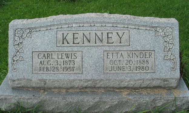 Carl Lewis Kenney and Etta Kinder Kenney