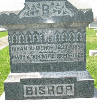 Hiram H and Mary A. Bishop