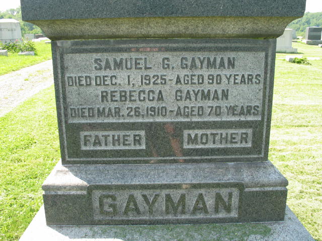Samuel G. and Rebecca Gayman