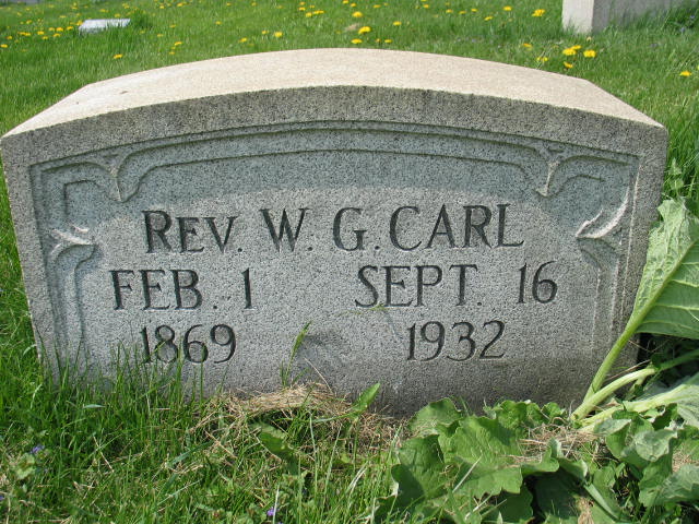 Rev. W. G. Carl