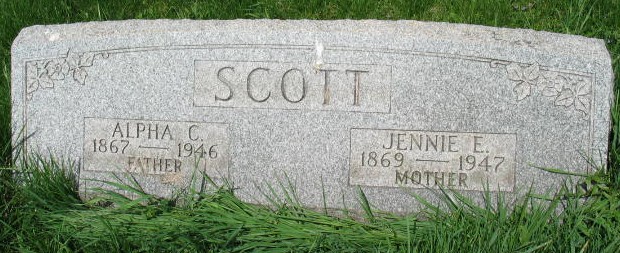 Alpha C. and Jennie E. Scott