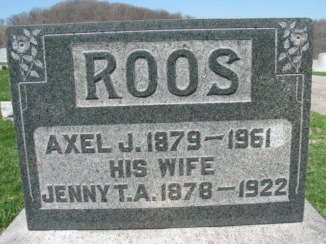 Axel J. and Jenny T. A. Roos