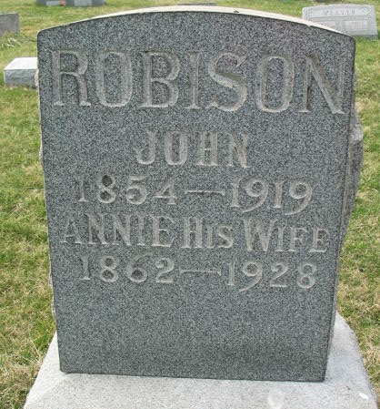John Robison and Annie Rovbison