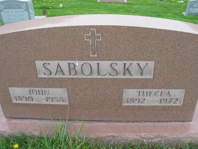 John and Thecla Sabolsky