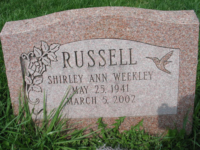 Shirley Ann Weekley Russell